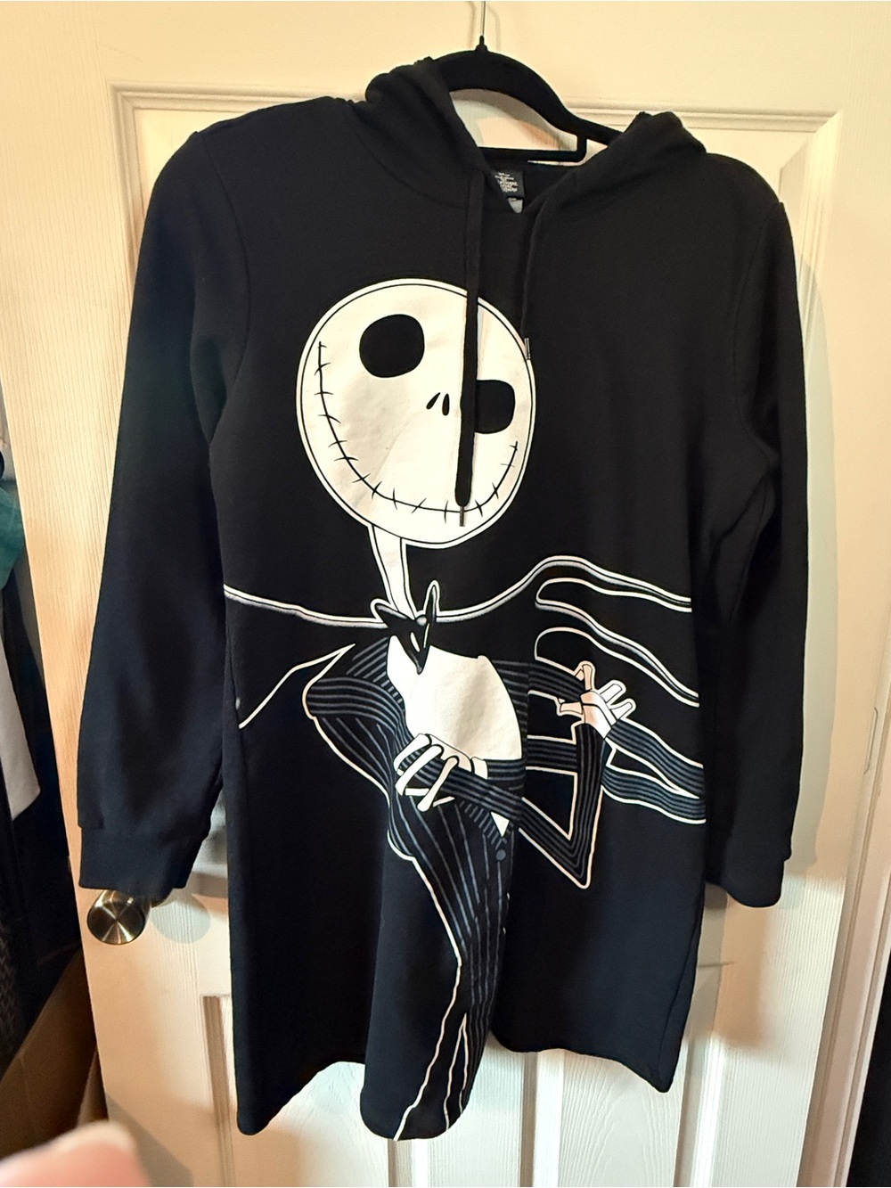 Nightmare Before Christmas Jack Skellington Hooded Sweatshirt Dress Size XL
